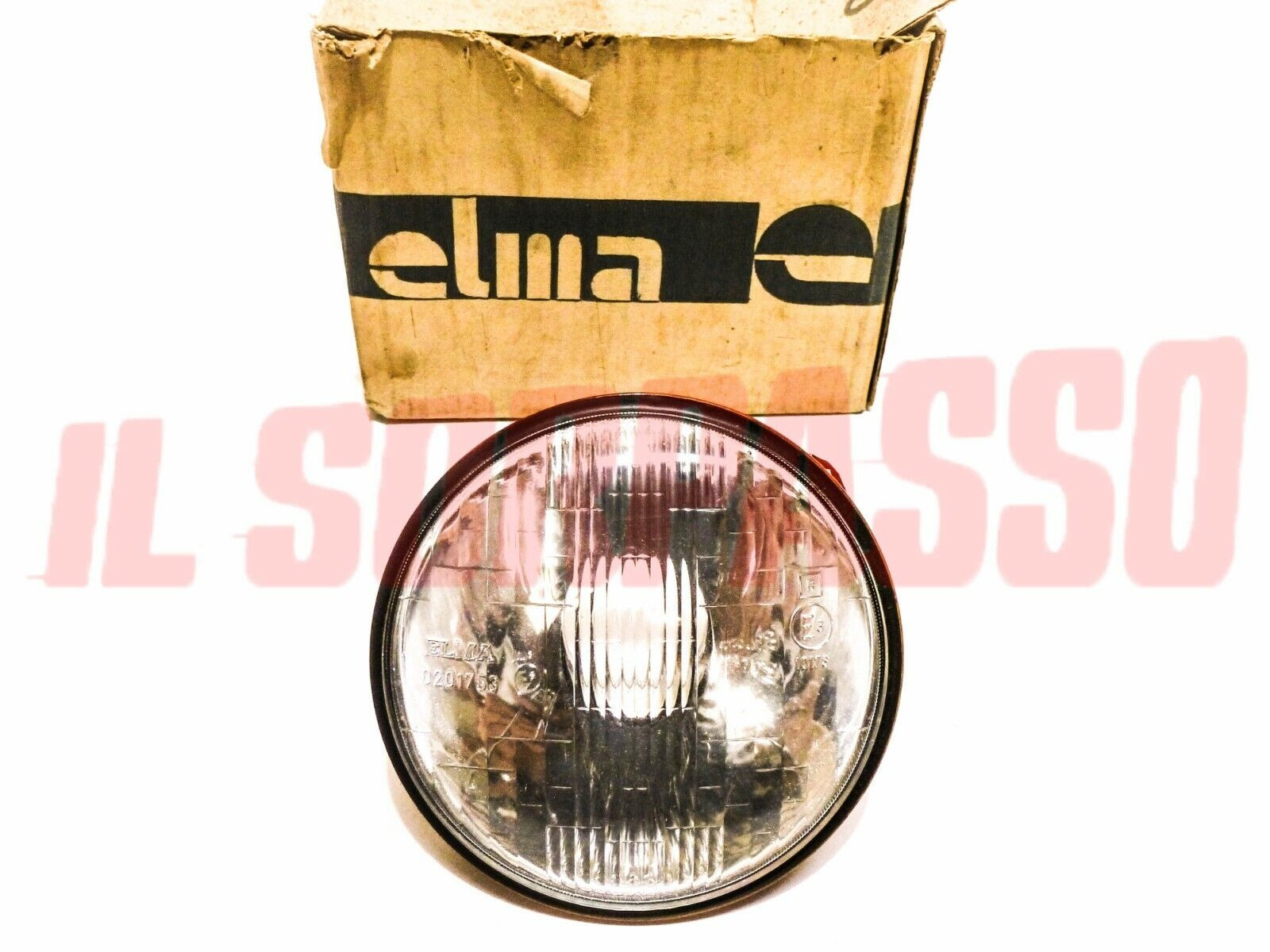 GRUPPO OTTICO FANALE FARO NO OSCURATORE FIAT 128 COUPE SL 131 SPECIAL 132 ELMA