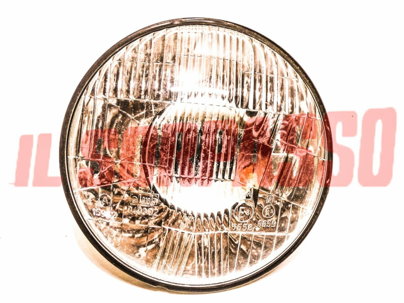 GRUPPO OTTICO FANALE FARO FIAT 1100 103 58' D 1200 1500 SPIDER 170 mm ELMA