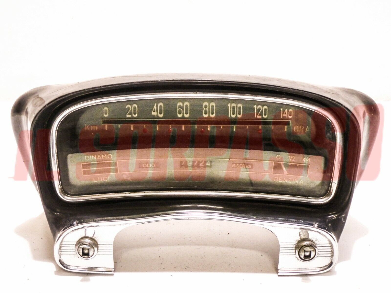 STRUMENTO + PLANCIA + CORNICE + INTERRUTTORI CRUSCOTTO FIAT 1100 103 H D SPECIAL