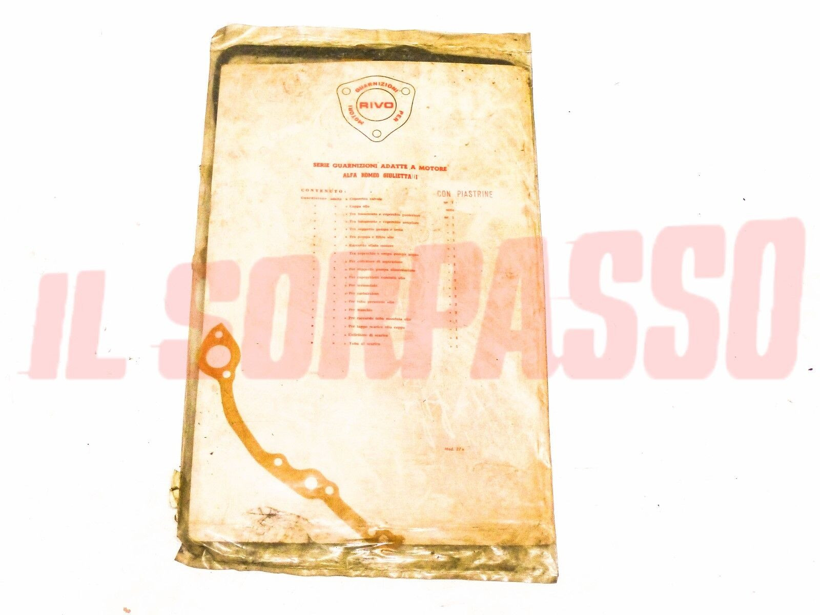 GUARNIZIONI SERIE KIT MOTORE + FERMI ALFA ROMEO GIULIETTA SPIDER SPRINT 3 SERIE