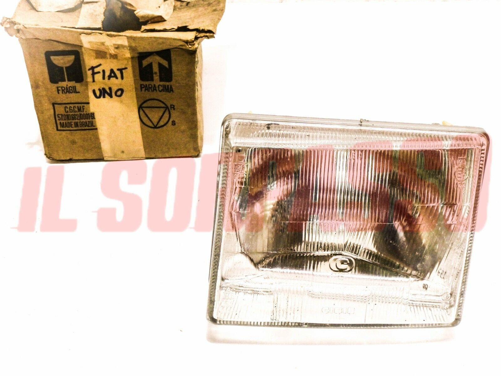 GRUPPO OTTICO SINISTRO FANALE FARO CIBIE  FIAT UNO + TURBO ORIGINALE