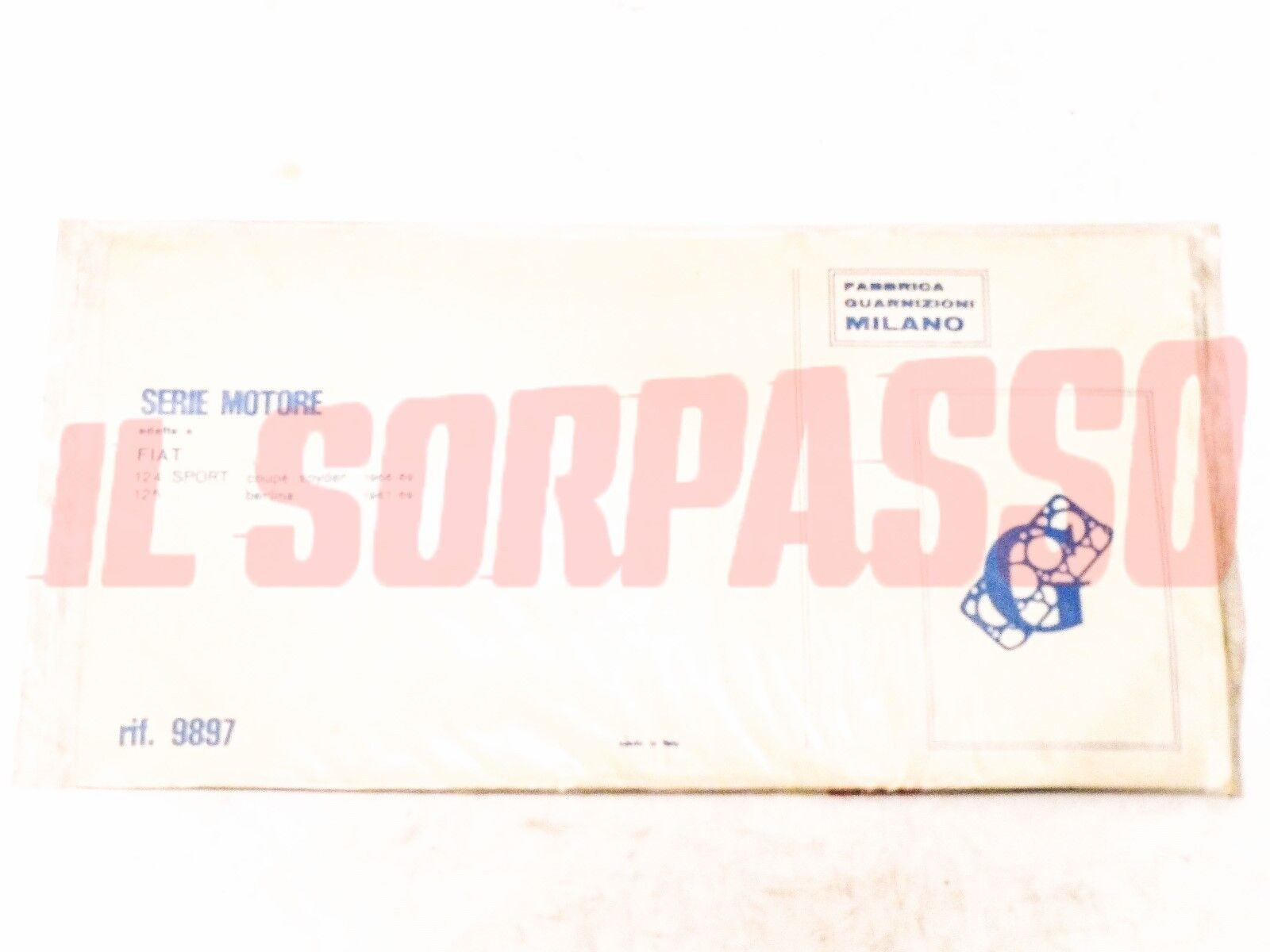 GUARNIZIONI SERIE MOTORE FIAT 124 COUPE SPIDER 1966 - 69 125 BERLINA 1967-69