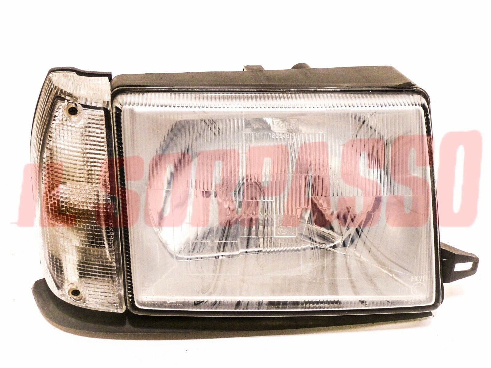 GRUPPO OTTICO DESTRO + FRECCIA BIANCA FANALE FARO AUTOBIANCHI Y10 1S H4 VALEO