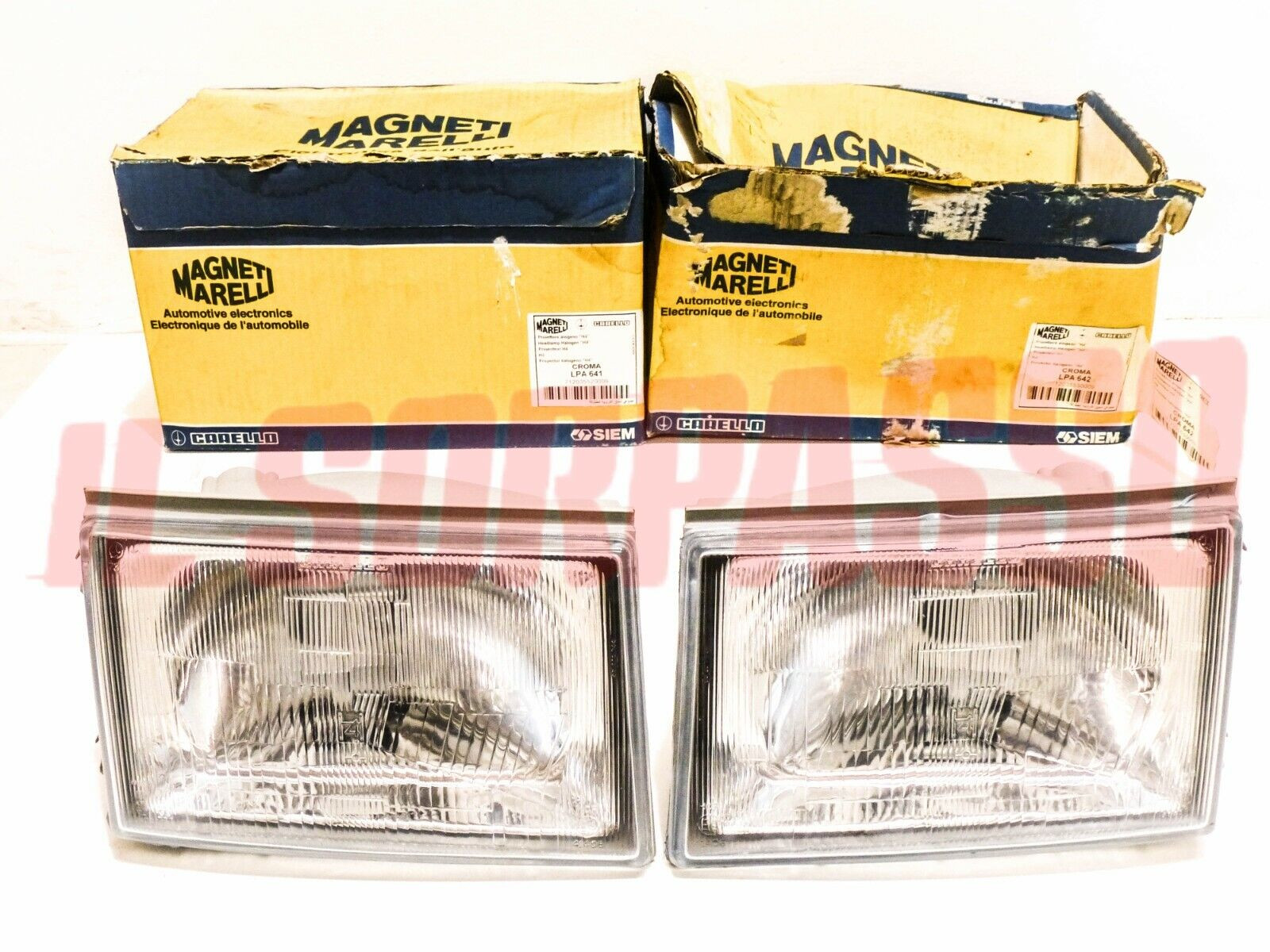 GRUPPI OTTICO DESTRO SINISTRO FANALI FARI FIAT CROMA + TURBO CARELLO H4