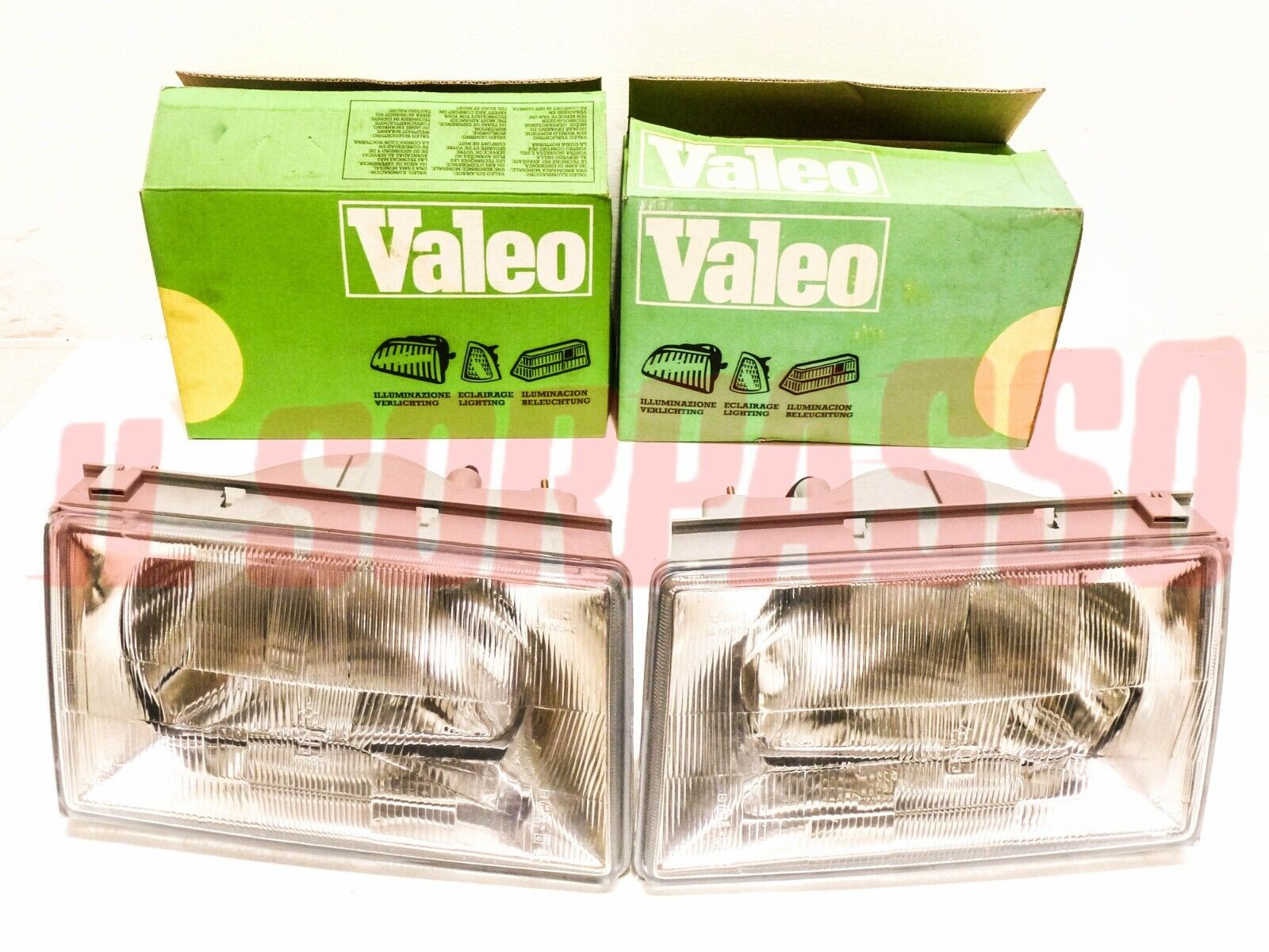 GRUPPI OTTICI DESTRO SINISTRO FANALE FARO FIAT REGATA ORIGINALI ELMA H4