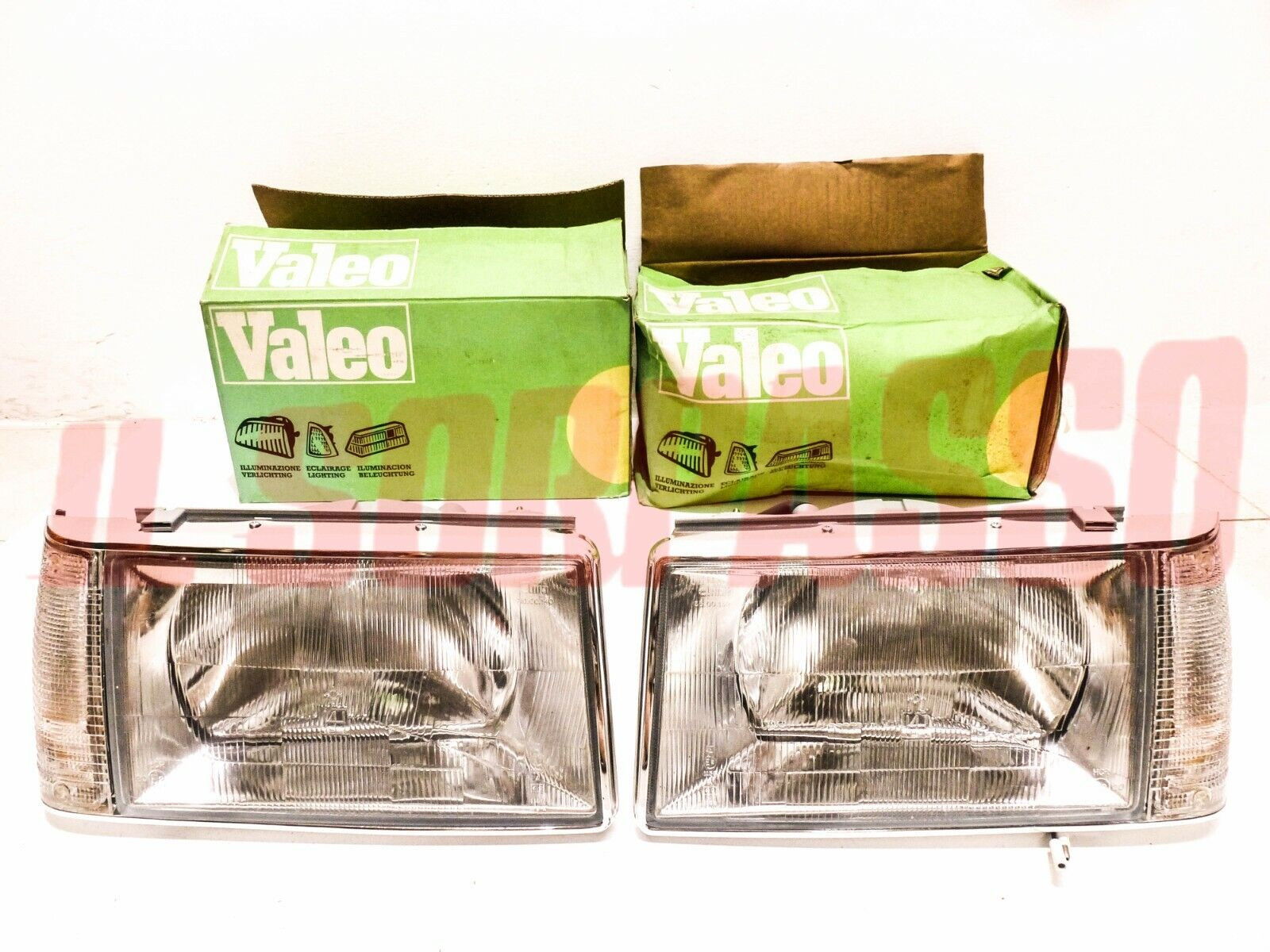 GRUPPI OTTICI DESTRO SINISTRO FANALE FARO + FRECCE FIAT REGATA SUPER ELMA H4