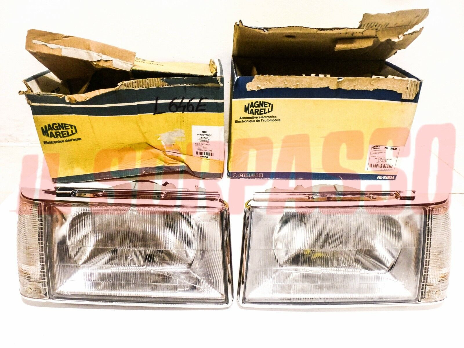 GRUPPI OTTICI DESTRO SINISTRO FANALE FARO + FRECCE FIAT REGATA SUPER SIEM