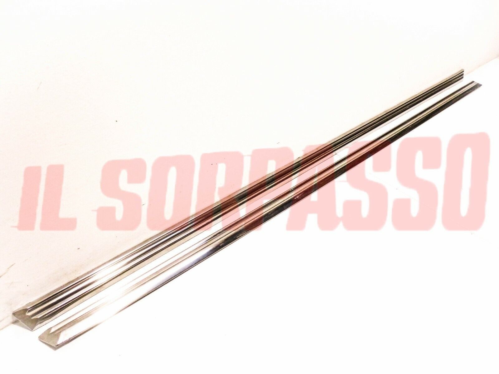 MODANATURE PROFILI SOTTOPORTA DESTRO SINISTRO FIAT 124 SPECIAL INOX ORIGINALI