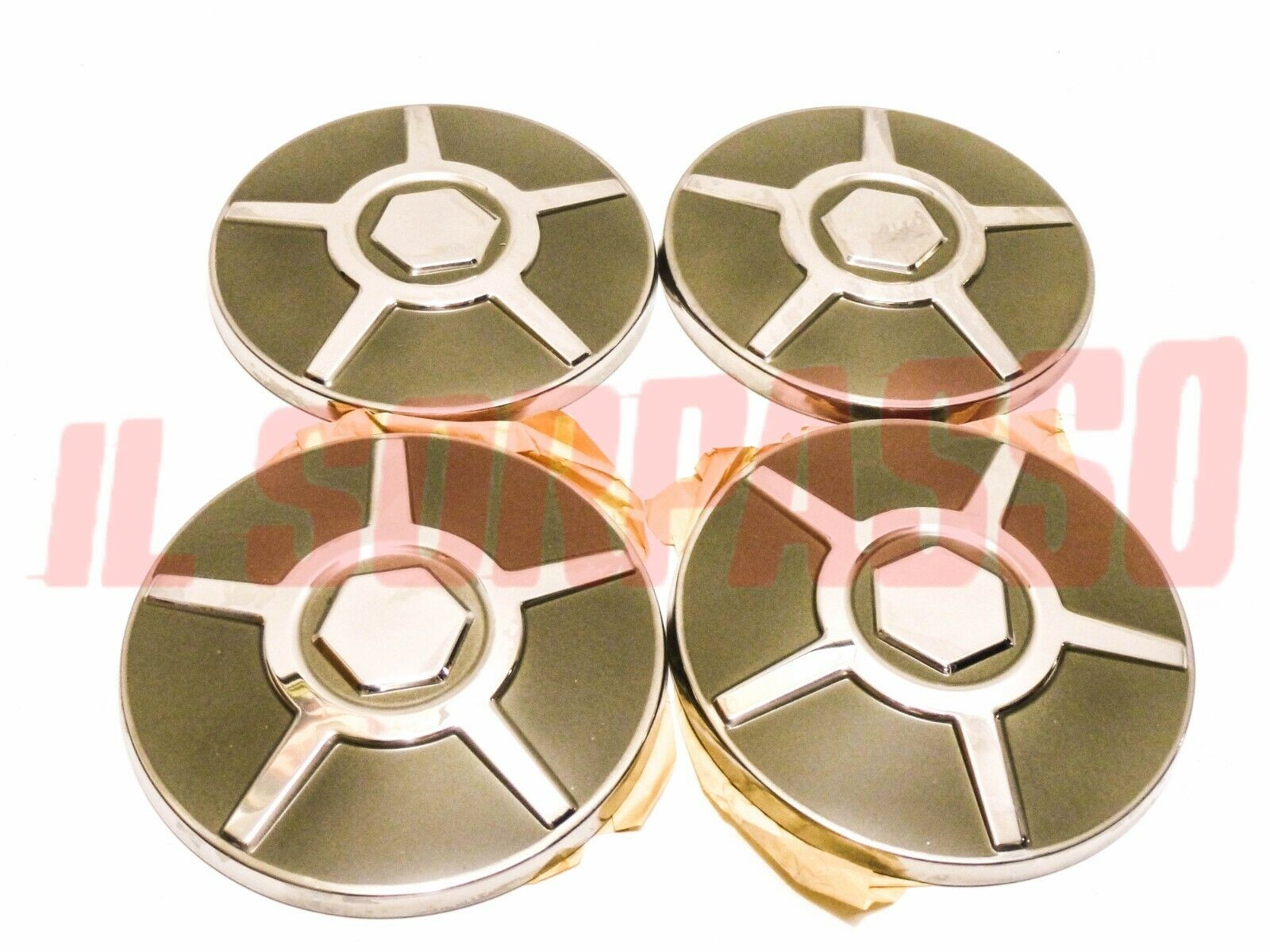 COPPE RUOTA BORCHIE CERCHI SIMCA 1100 VERNICIATE  ORIGINALI