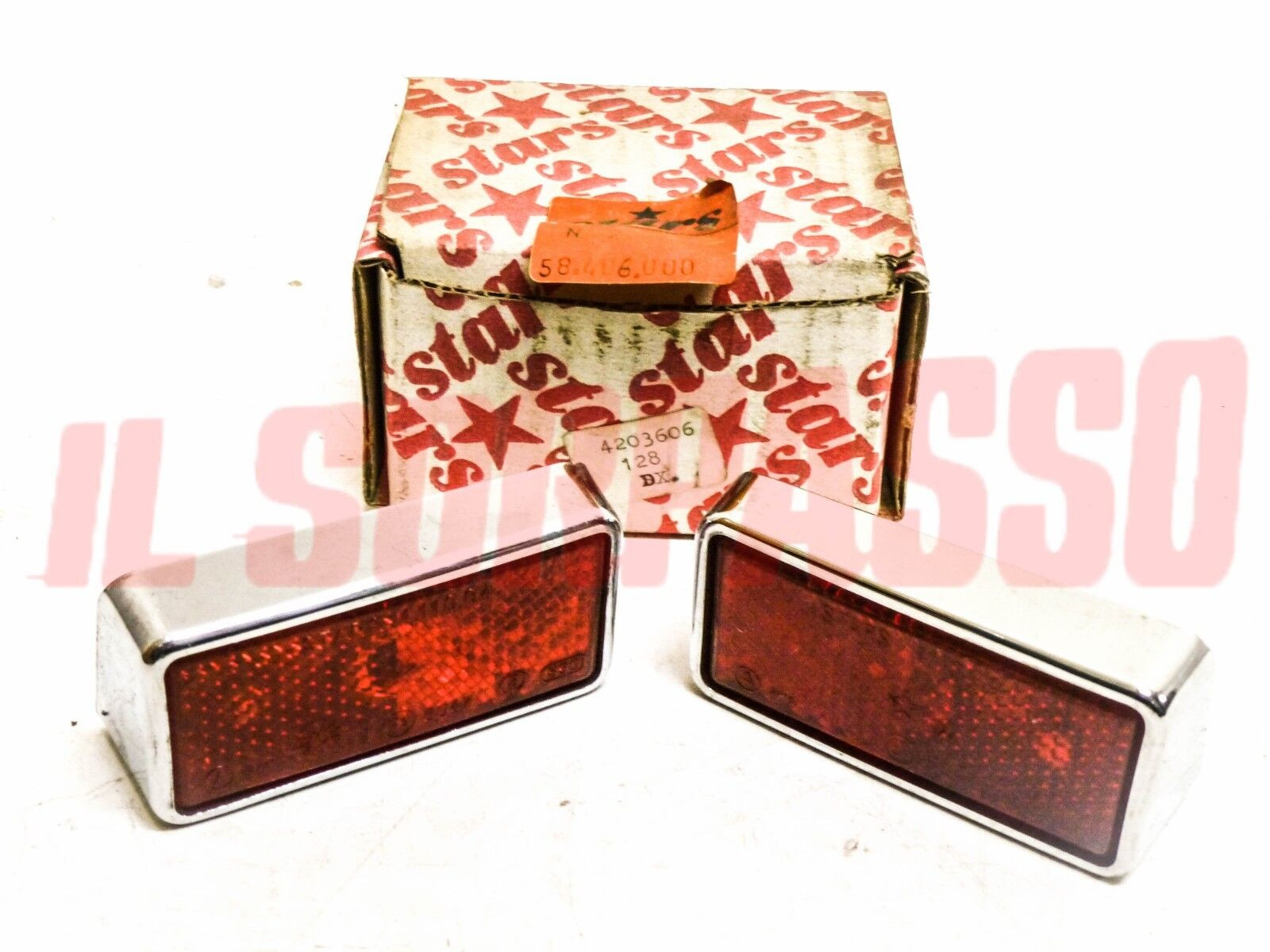 CATADIOTTRI CATARIFRANGENTI STARS POSTERIORI FIAT 128 BERLINA ORIGINALI