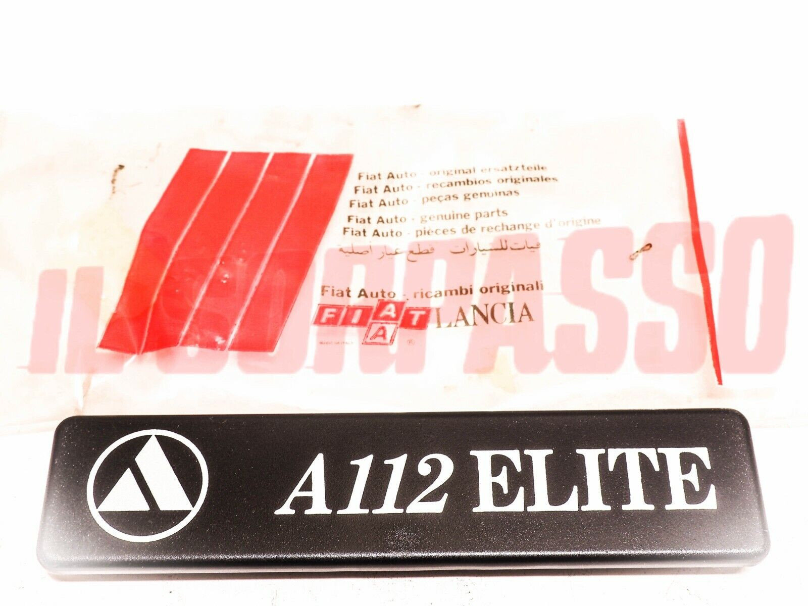 SCRITTA COFANO PORTELLONE POSTERIORE AUTOBIANCHI A112 ELITE 6 7  SERIE