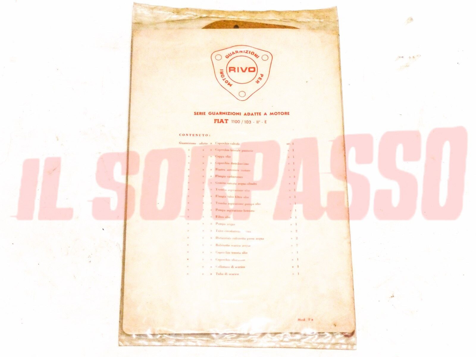 GUARNIZIONI KIT SERIE MOTORE FIAT 1100 103 2 SERIE E ORIGINALI