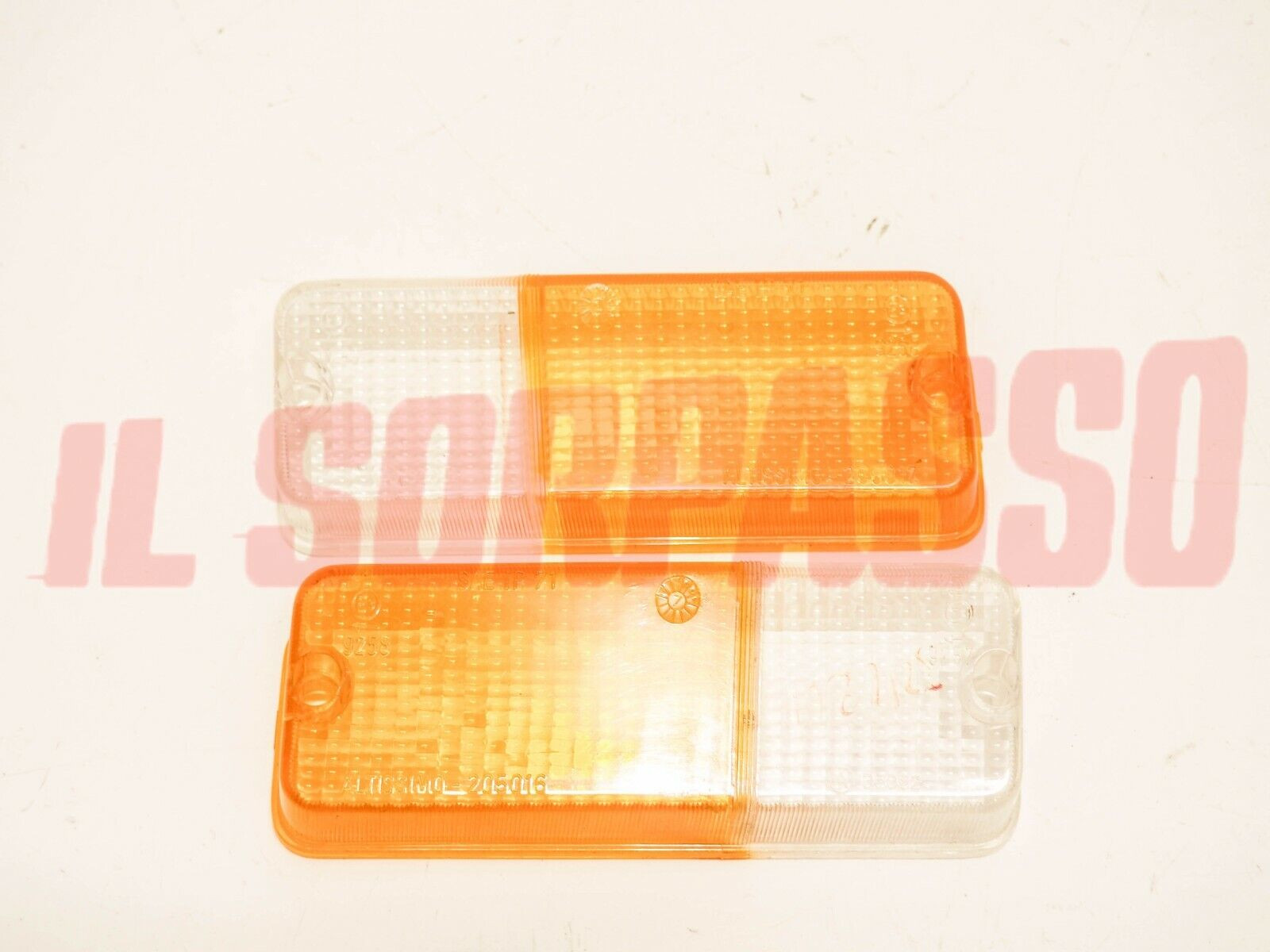 PLASTICHE FANALINI ANTERIORI FRECCE DX SX FIAT 128 COUPE S SL ALTISSIMO