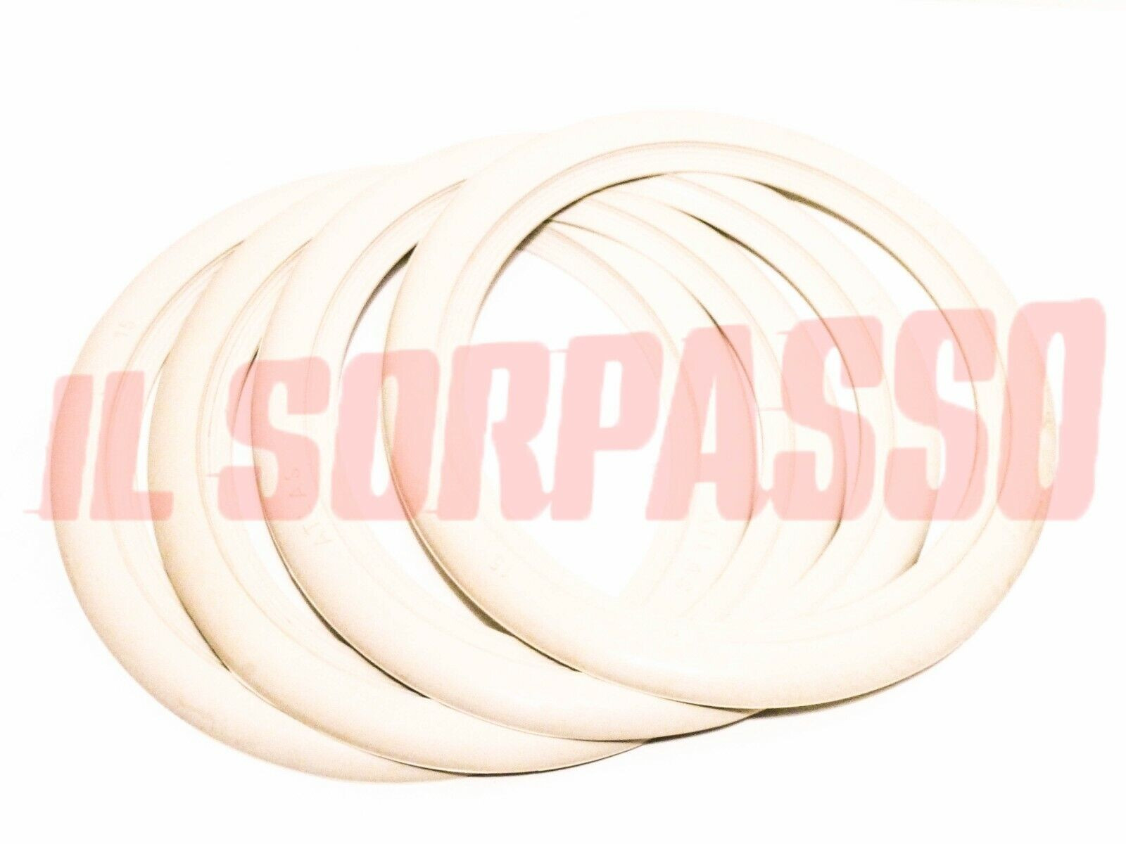 KIT 4 FASCE BIANCHE PER GOMME CERCHI DA 15 A.R GIULIETTA GT DUETTO GIULIA 2600