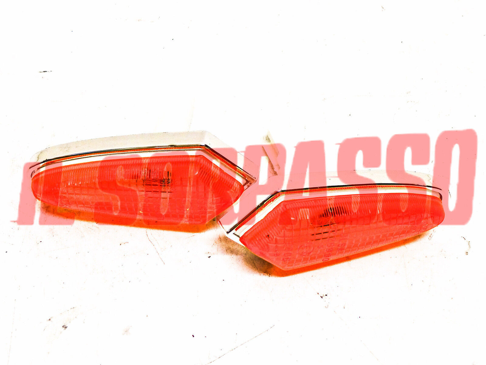 FANALINI FRECCE LATERALI CROMATI AUTOBIANCHI A112 1 2 3 SERIE ORIGINALI