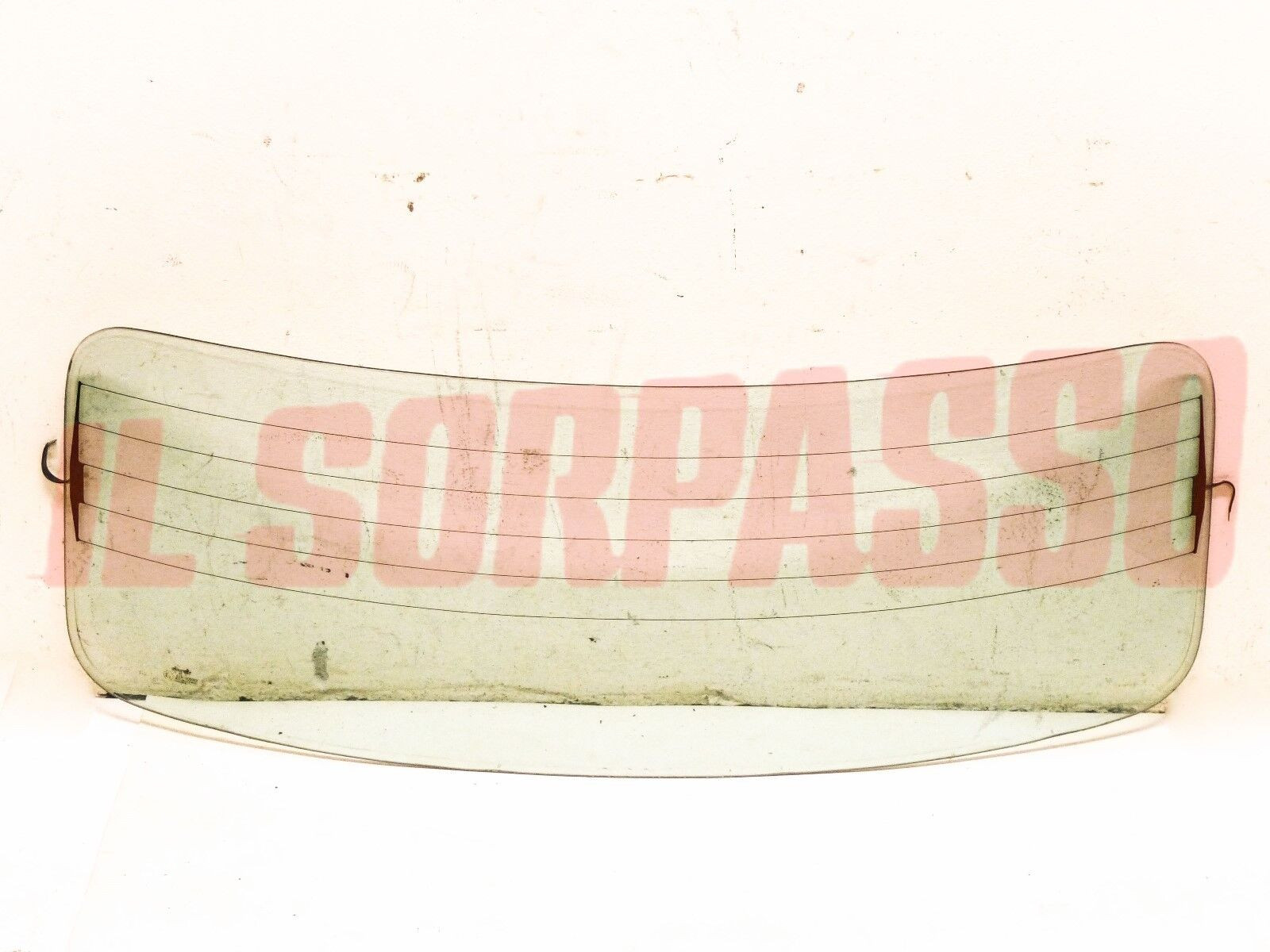 VETRO LUNOTTO TERMICO POSTERIORE VERDE CON SBRINATORE MINI MINOR ROVER ORIGINALE