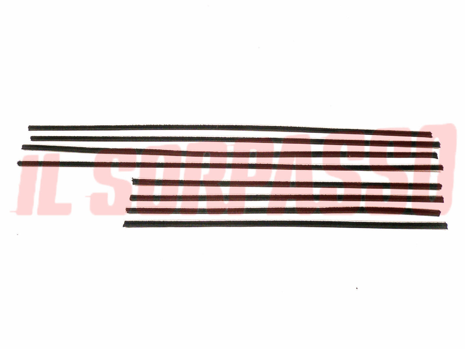 GUARNIZIONI PROFILI RASAVETRI PORTE FIAT 1100 103  H - 103 D - SPECIAL - EXPORT
