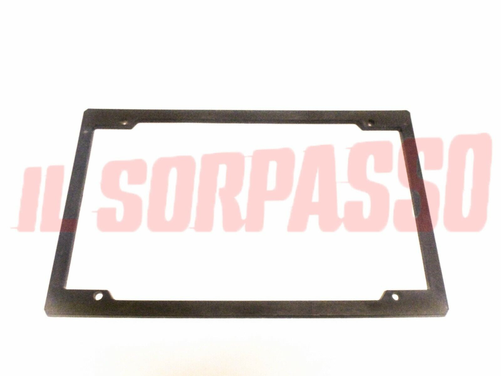 CORNICE PORTA TARGA POSTERIORE NERA ALFA ROMEO LANCIA FIAT ANNI 80 ORIGINALE