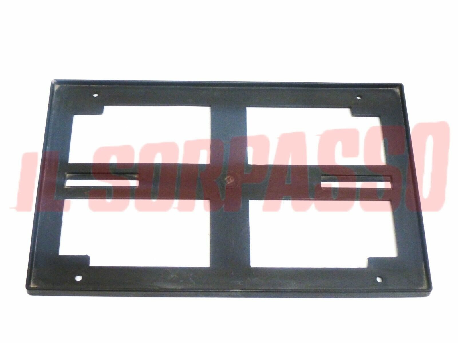 PORTA TARGA POSTERIORE NERA ALFA ROMEO LANCIA FIAT ANNI 80 ORIGINALE