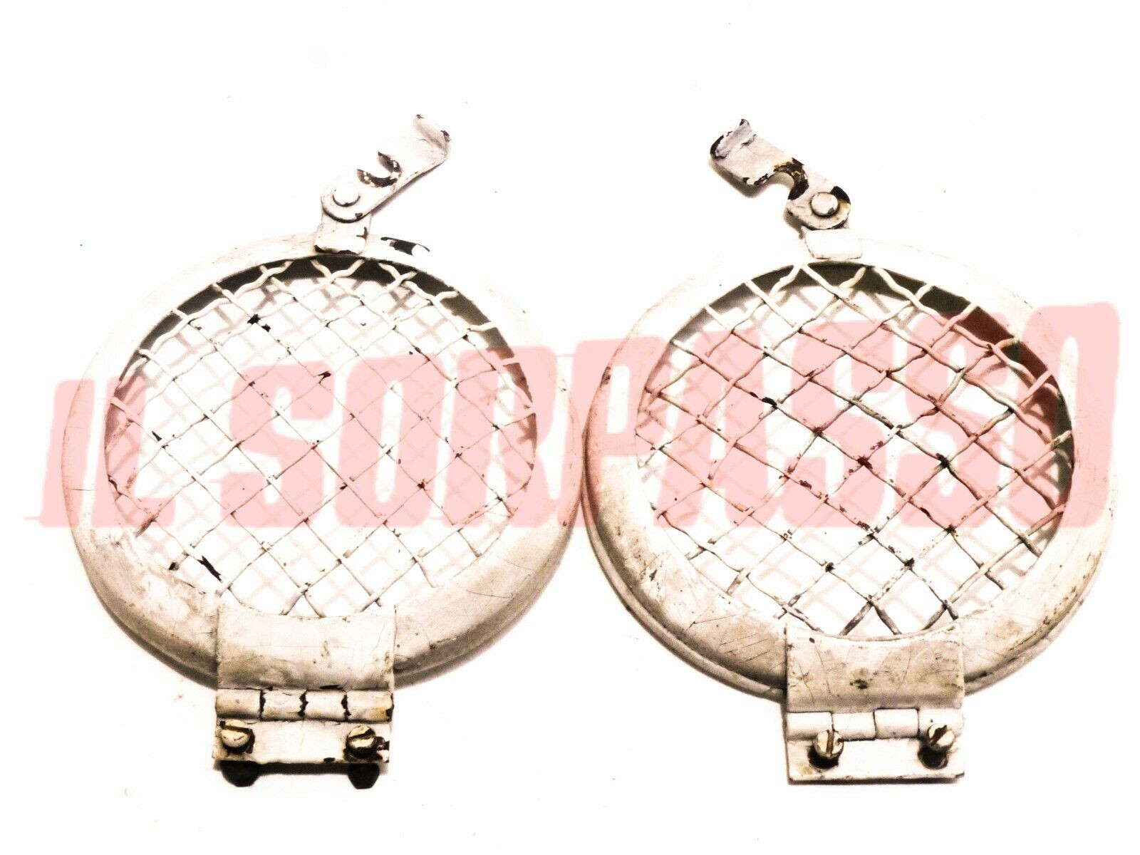 GRIGLIE RETI GRUPPI OTTICI FANALI FARI FIAT CAMPAGNOLA AR 51 55 59 BIANCHE