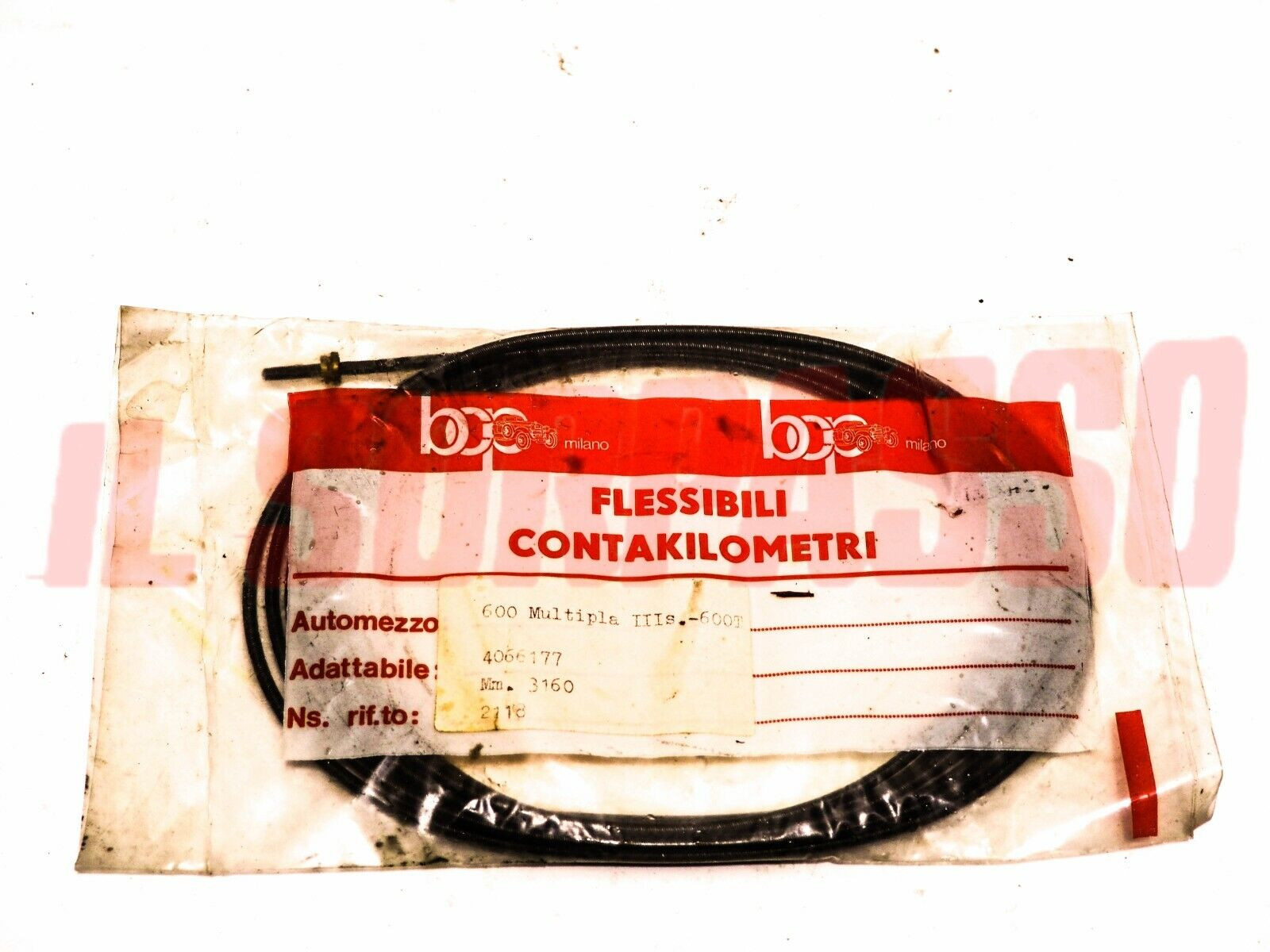 CAVO CORDA FILO CONTACHILOMETRI FIAT 600 MULTIPLA  3 SERIE 600 T 3160 MM