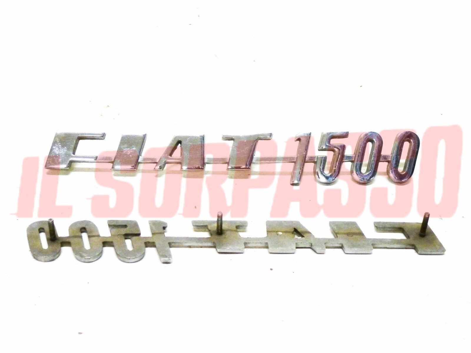 SCRITTA SIGLA POSTERIORE FIAT 1500 COUPE SPIDER ORIGINALE