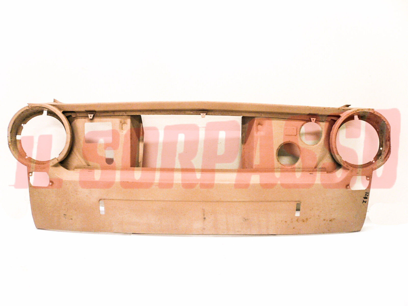 RIVESTIMENTO ANTERIORE FRONTALE CALANDRA  FIAT 124 BERLINA 2S 1969'  ORIGINALE