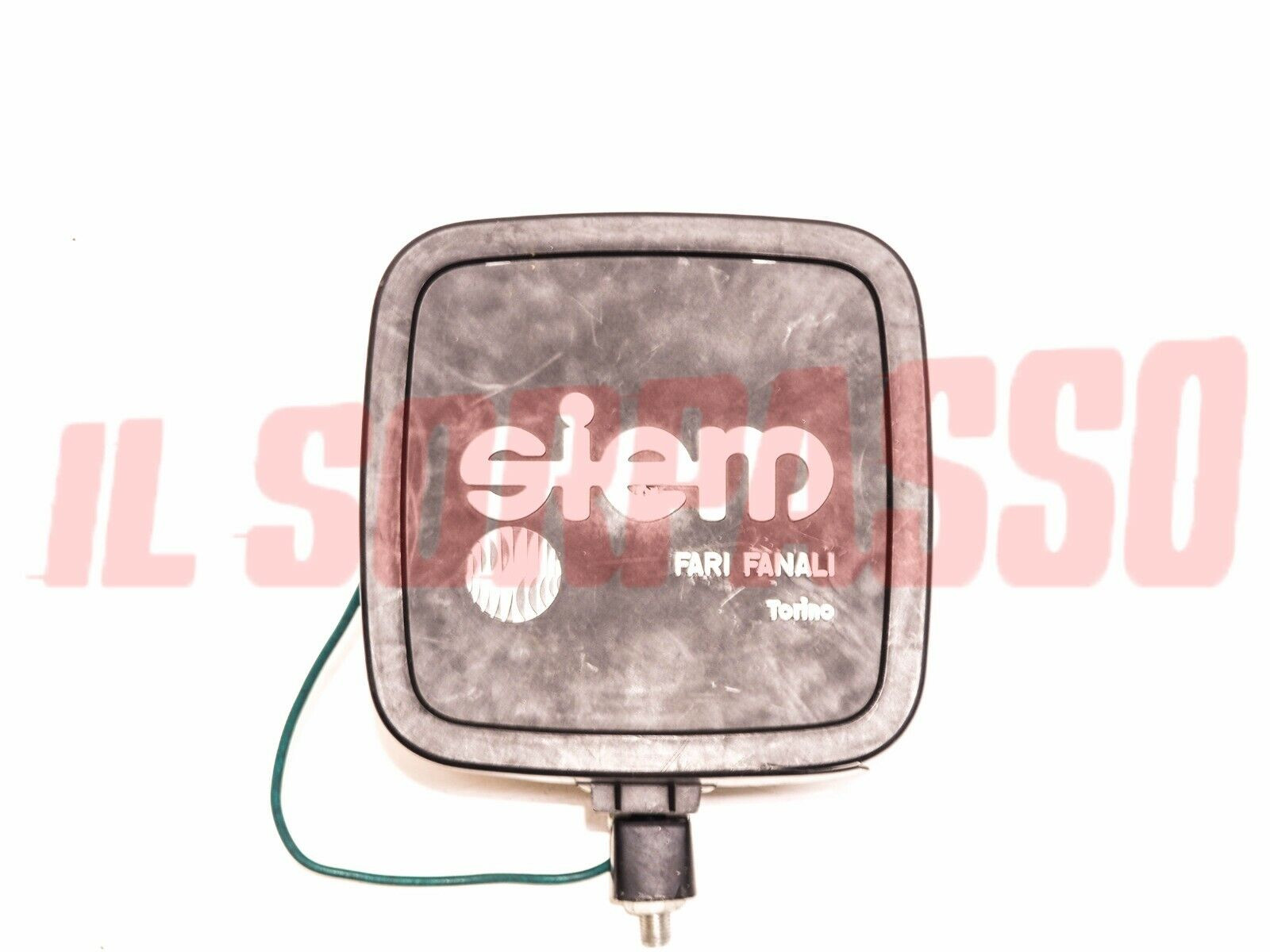 FARO FANALE  FENDINEBBIA GIALLO SIEM QUADRATO FIAT 124 125 128 131 AUTOBIANCHI