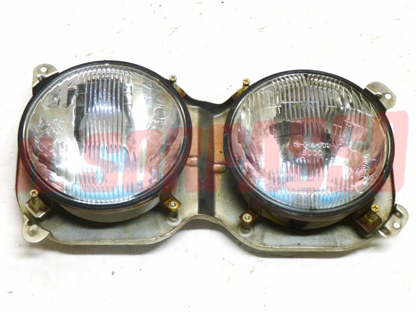 GRUPPI OTTICI FANALI FARI SINISTRI + SUPPORTO FIAT 124 SPECIAL TI ORIGINALI SIEM