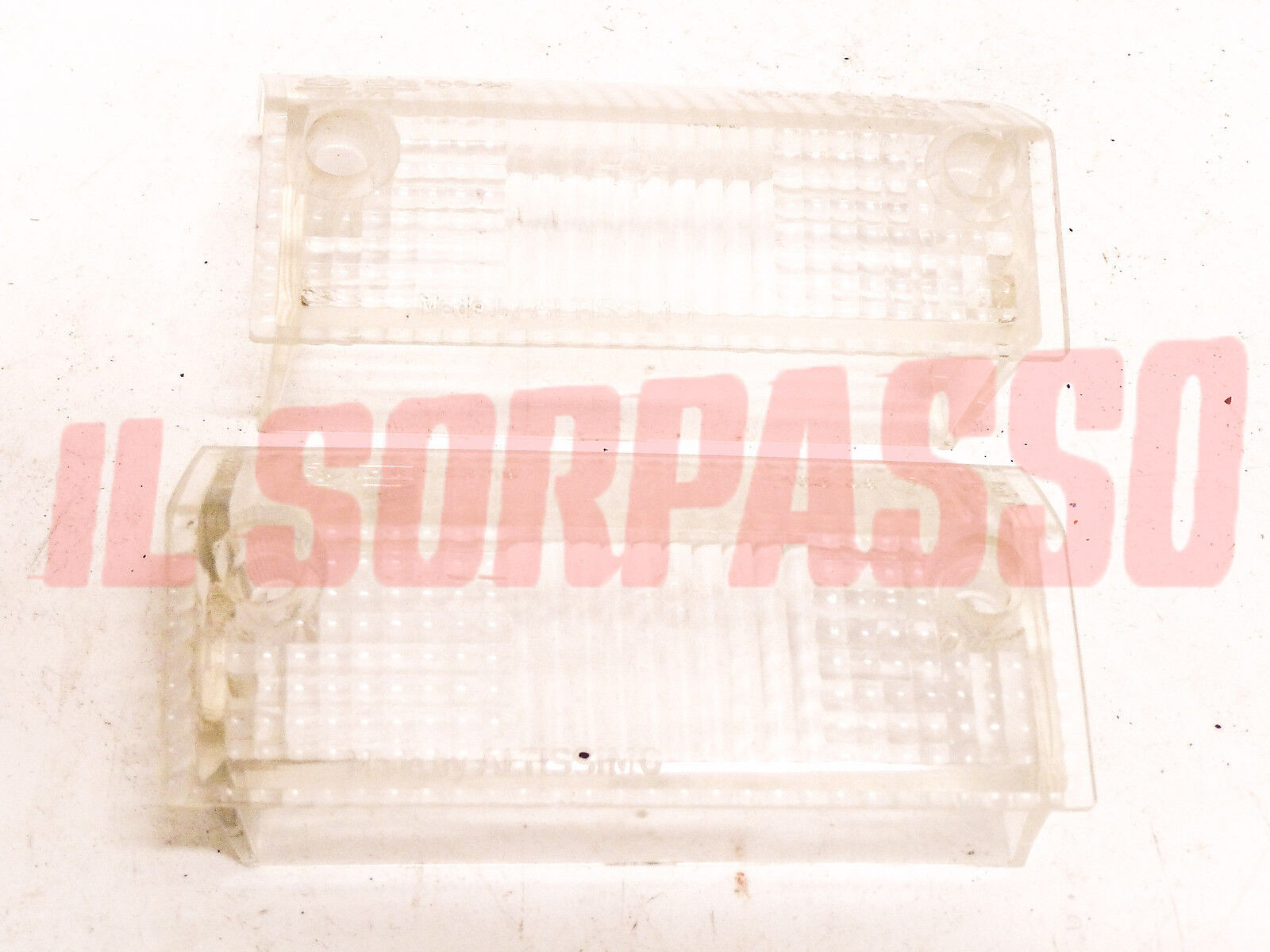 PLASTICA FANALINO ANTERIORE DESTRO SINISTRO BIANCA AUTOBIANCHI A112 6 7 S ABARTH