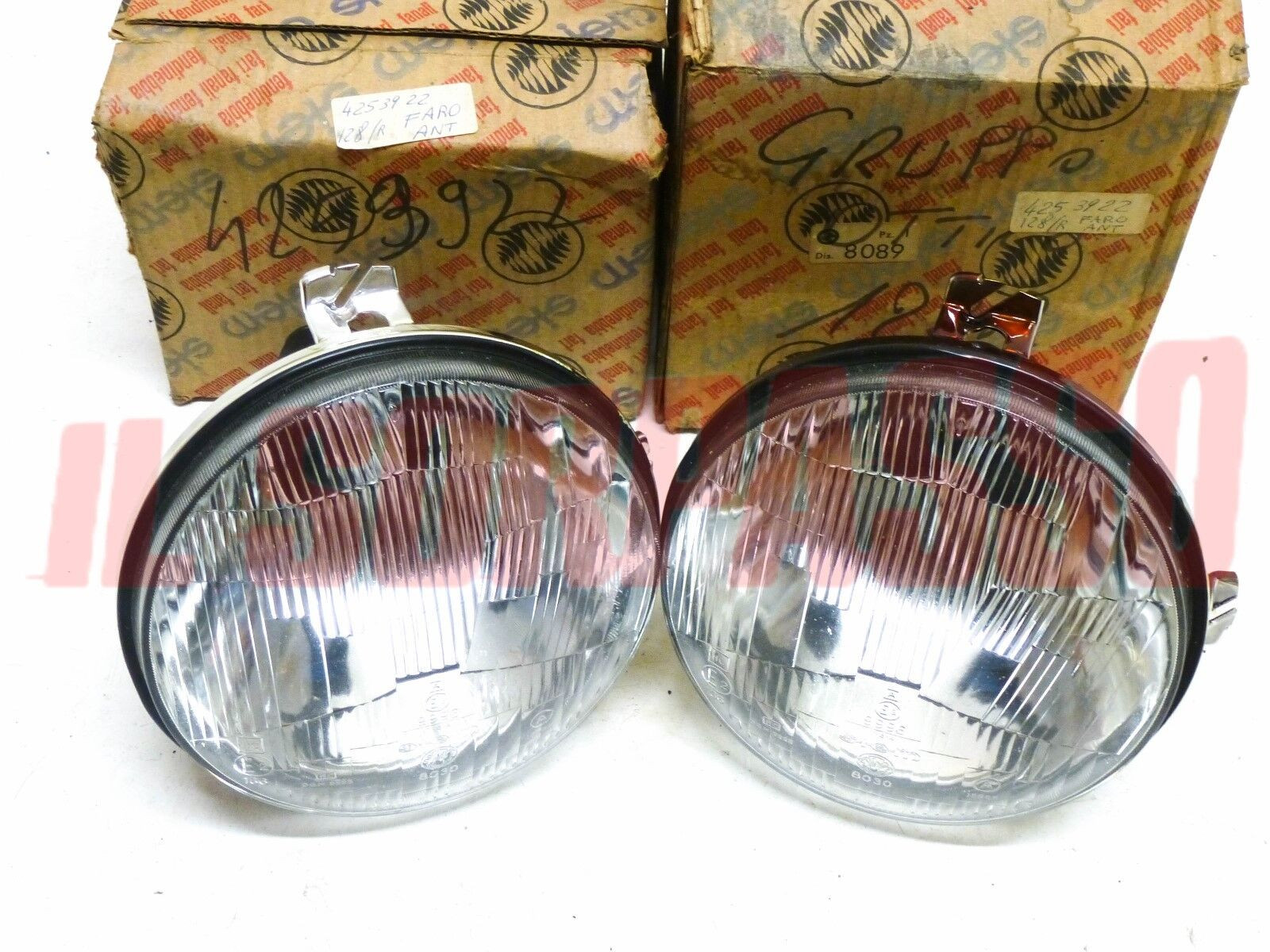 GRUPPI OTTICI FANALI FARI SIEM JODIO FIAT 128 BERLINA DA APRILE 71 + RALLY