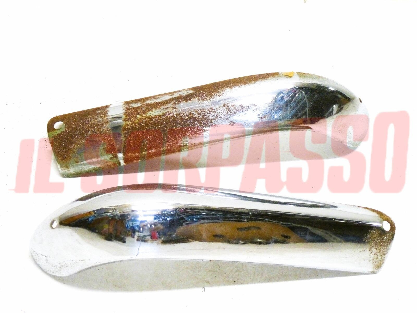 CANTONALI PARAURTI ANTERIORE DESTRO SINISTRO FIAT 1300 1500 BERLINA DA RICROMARE