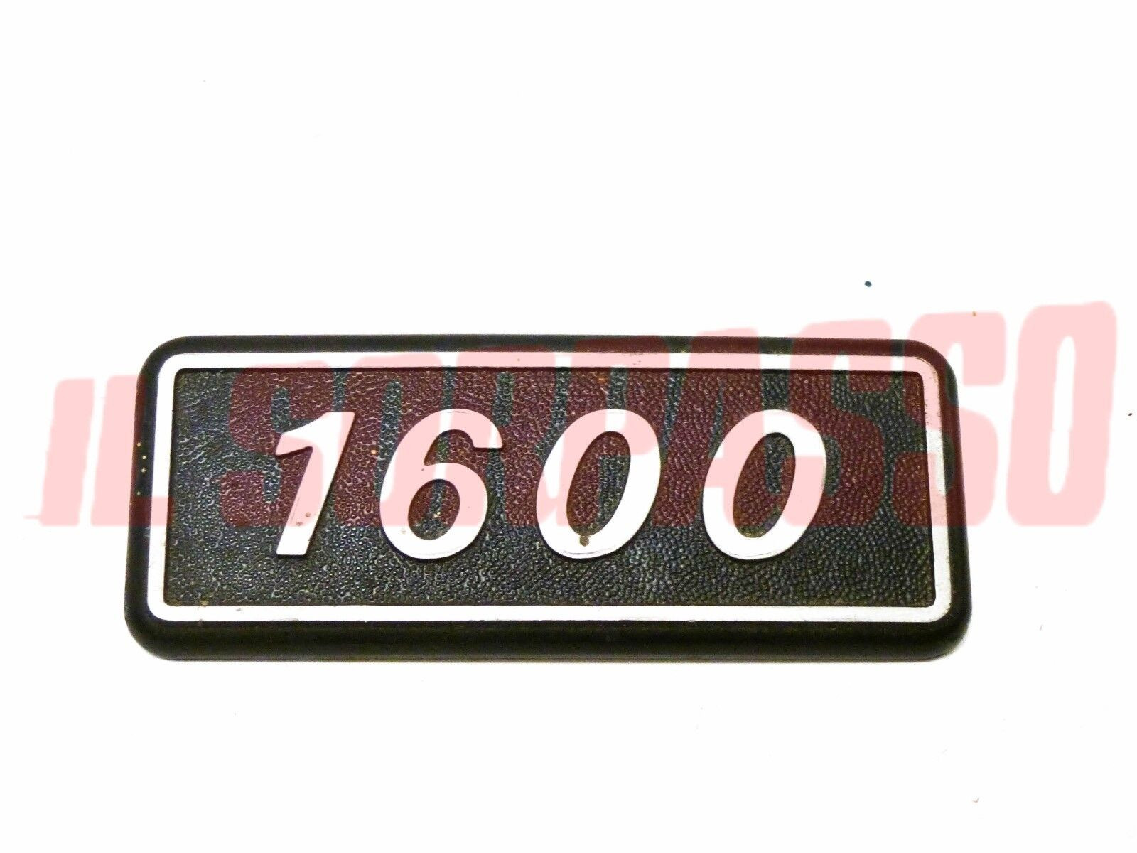 SCRITTA SIGLA PARAFANGO POSTERIORE FIAT 131 L - C CL 1600 IN ALLUMINIO ORIGINALE