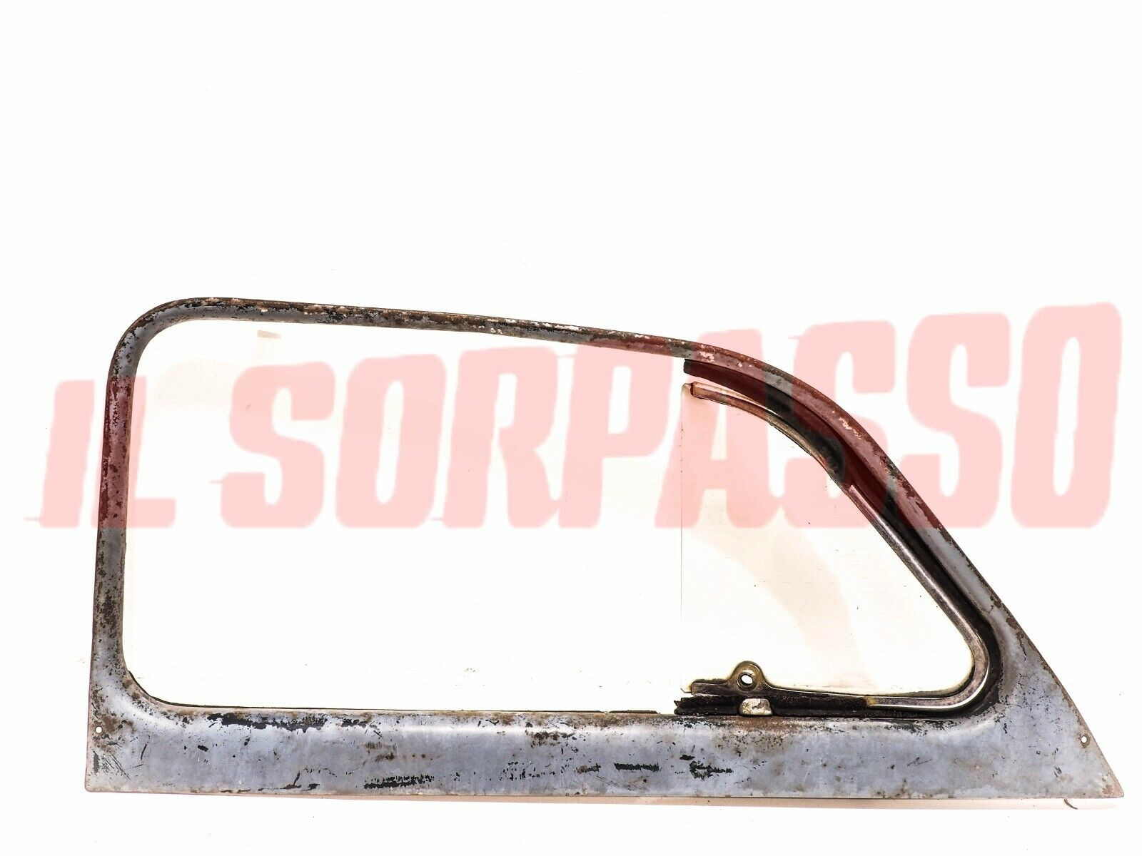 TELAIO CON DEFLETTORE PORTA ANTERIORE SINISTRA FIAT 1400 ORIGINALE