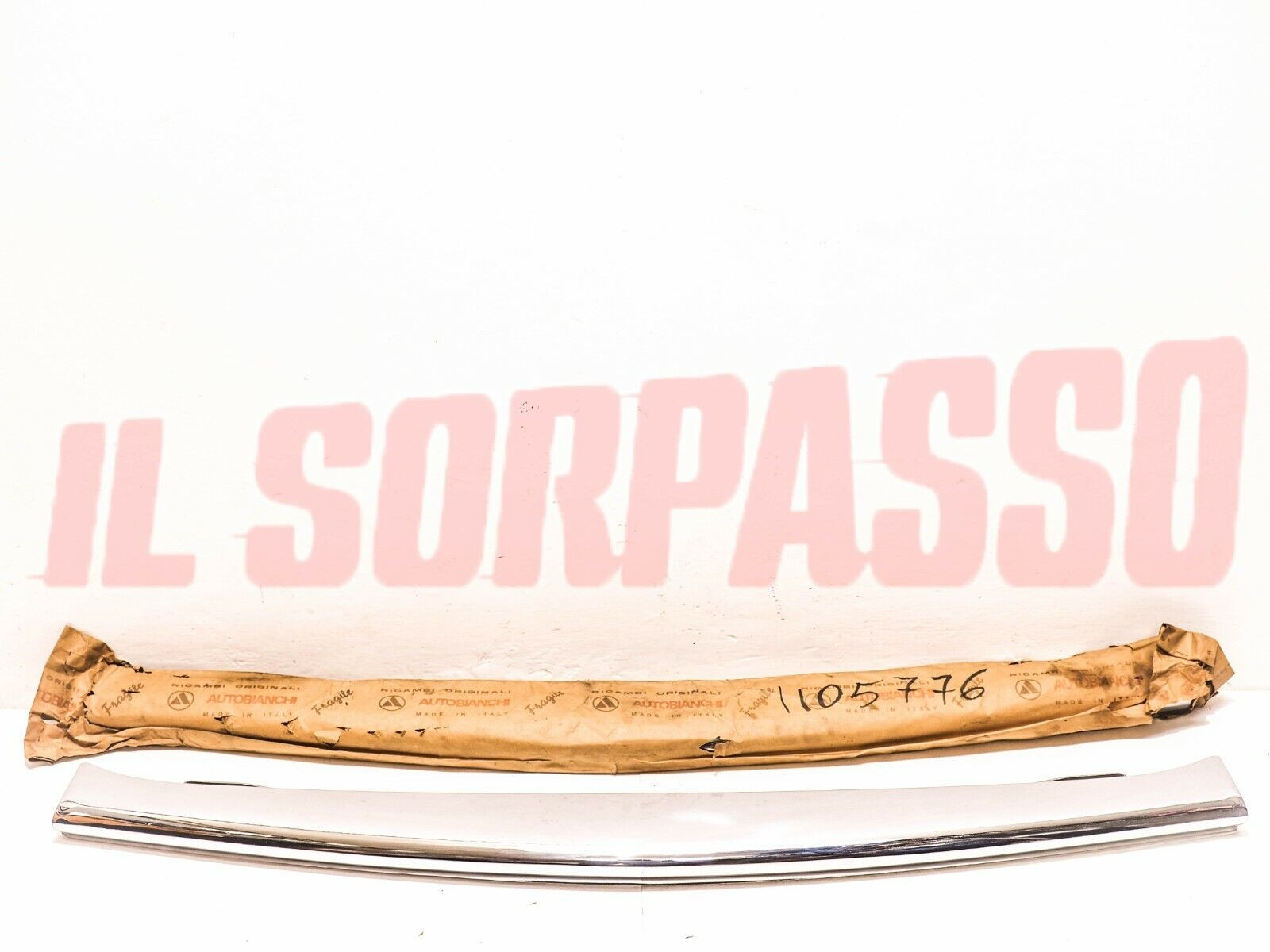  PARAURTI POSTERIORE AUTOBIANCHI BIANCHINA PANORAMICA ORIGINALE