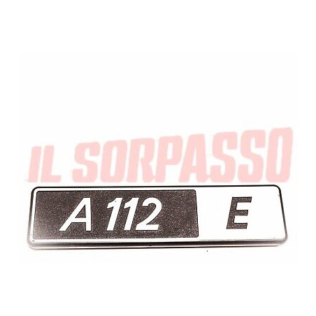 SCRITTA SIGLA POSTERIORE AUTOBIANCHI A112 ELEGANT 4 SERIE ORIGINALE