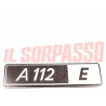 SCRITTA SIGLA POSTERIORE AUTOBIANCHI A112 ELEGANT 4 SERIE ORIGINALE