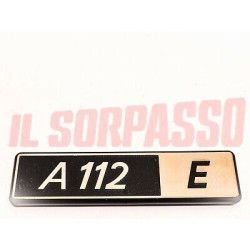 SCRITTA SIGLA POSTERIORE AUTOBIANCHI A112 ELEGANT GOLD RING 4 SERIE ORIGINALE
