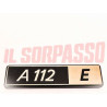 SCRITTA SIGLA POSTERIORE AUTOBIANCHI A112 ELEGANT GOLD RING 4 SERIE ORIGINALE