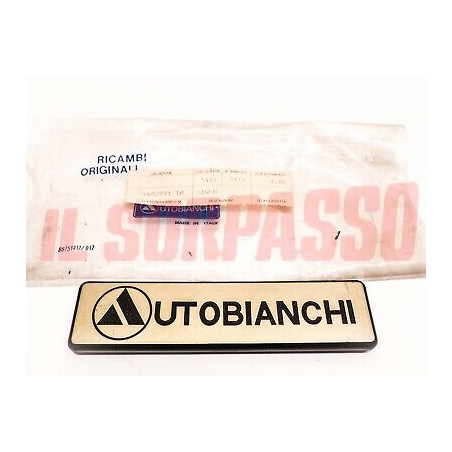 SCRITTA SIGLA PORTELLONE POSTERIORE A112 4 SERIE GOLD RING ORIGINALE