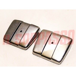 COPRI CERNIERE CROMATE BAULE PORTELLONE COFANO POSTERIORE FIAT 127 1 SERIE