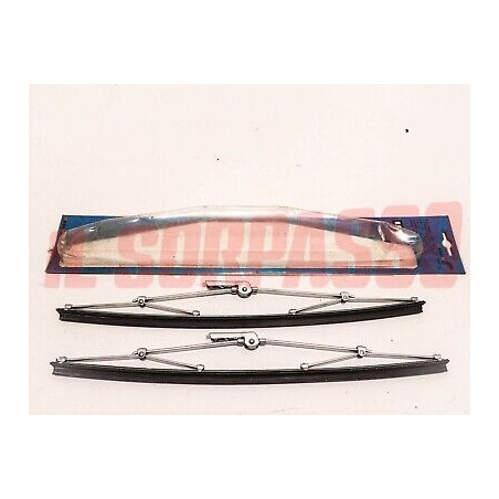 SPAZZOLE TERGI TERGICRISTALLI CROMATE FIAT 850 124 125 126 127 DINO - ABARTH OT.