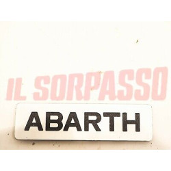 SCRITTA COFANO ANTERIORE AUTOBIANCHI A112 ABARTH 4 SERIE ORIGINALE