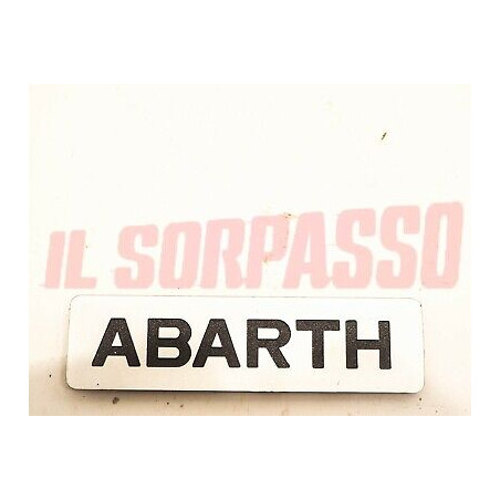 SCRITTA COFANO ANTERIORE AUTOBIANCHI A112 ABARTH 4 SERIE ORIGINALE