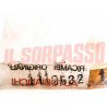 FREGIO SCRITTA MASCHERINA CALANDRA ANTERIORE AUTOBIANCHI A112 ABARTH 58 - 70 HP