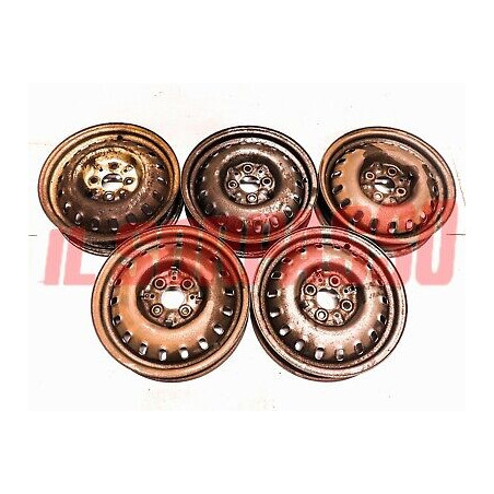  CERCHI RUOTA BORRANI FIAT 1100 103 FUORISERIE - TV - VIGNALE ORIGINALI