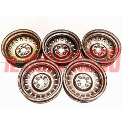  CERCHI RUOTA BORRANI FIAT 1100 103 FUORISERIE - TV - VIGNALE ORIGINALI