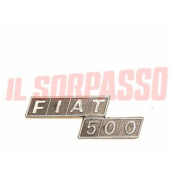 SCRITTA SIGLA PORTELLONE POSTERIORE FIAT 500 R ORIGINALE
