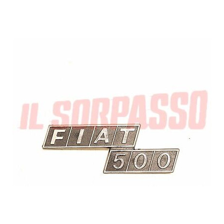 SCRITTA SIGLA PORTELLONE POSTERIORE FIAT 500 R ORIGINALE