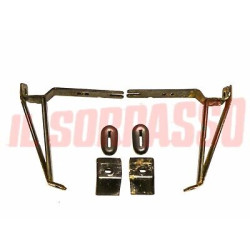 STAFFE + SOFFIETTI PARAURTI ANTERIORE AUTOBIANCHI A112 + ABARTH 4 SERIE ORIGINAL